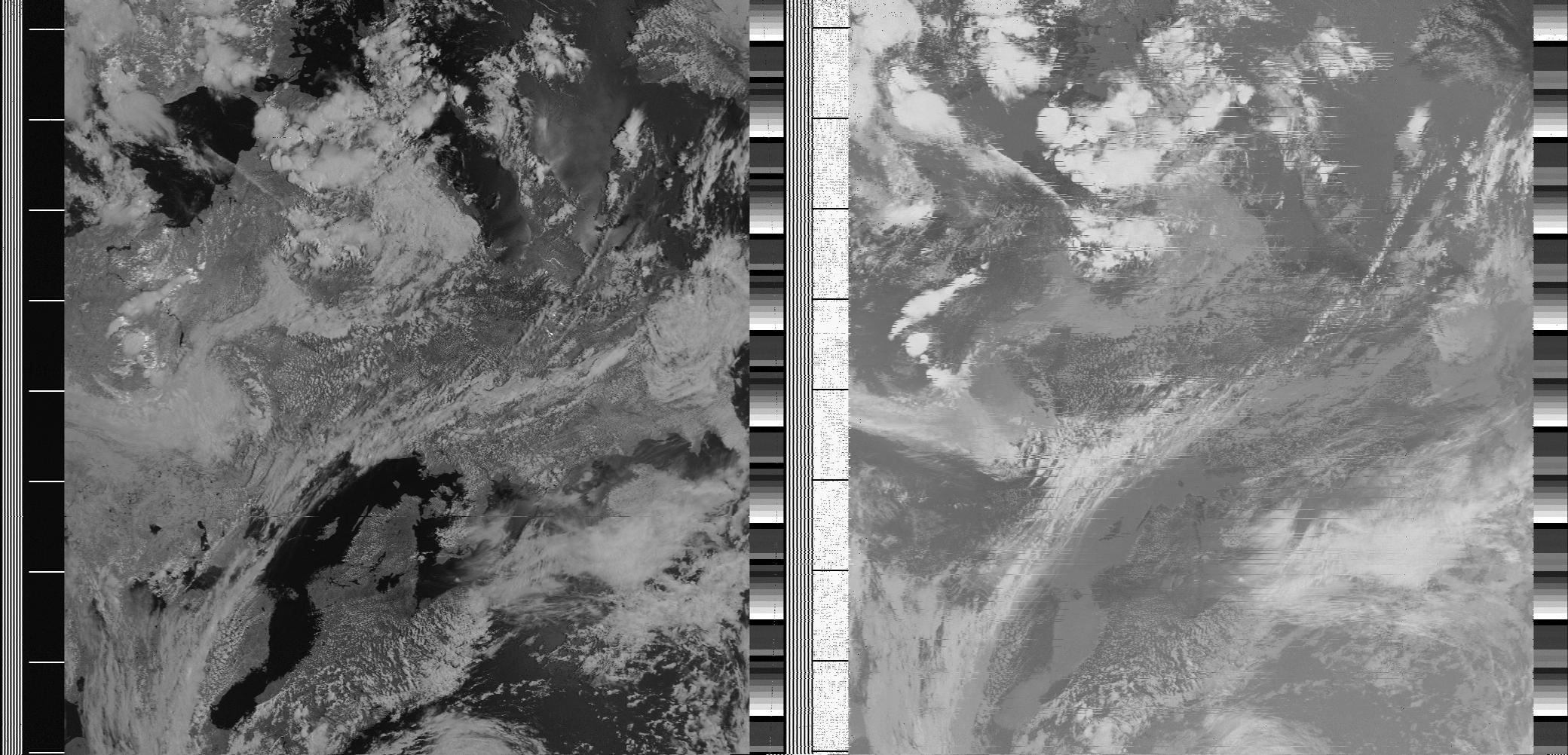 sample decoded NOAA image